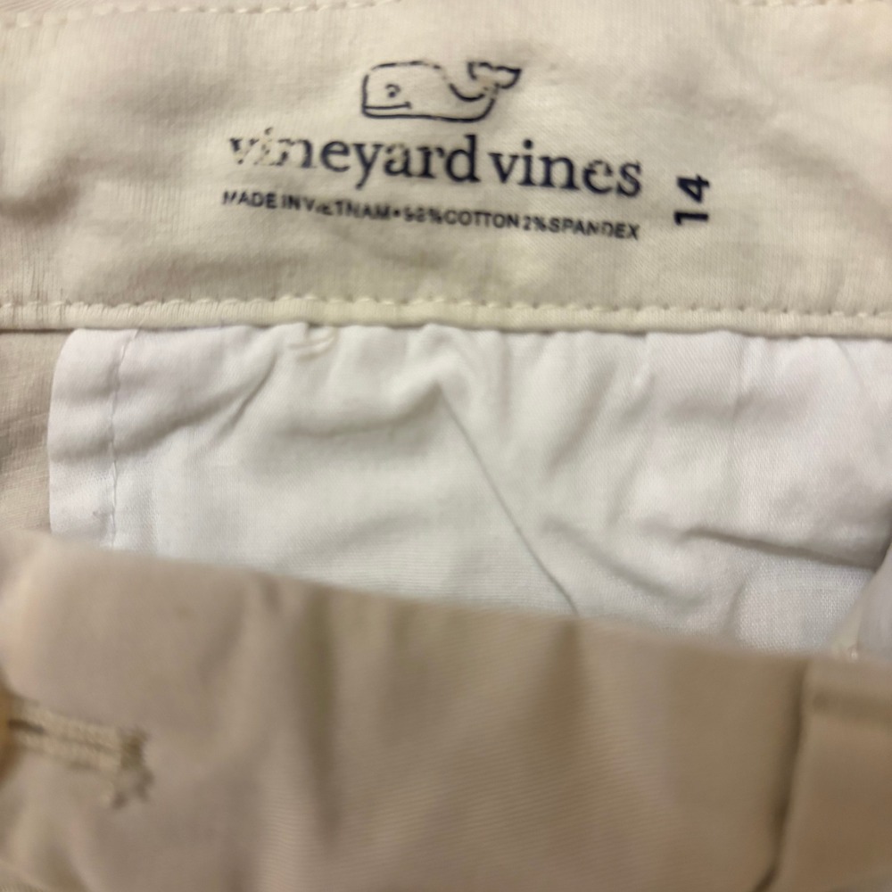 Vineyard Vines Boys Breaker Chino Pants‎ Khaki Tan Size 14 - Picture 4 of 5